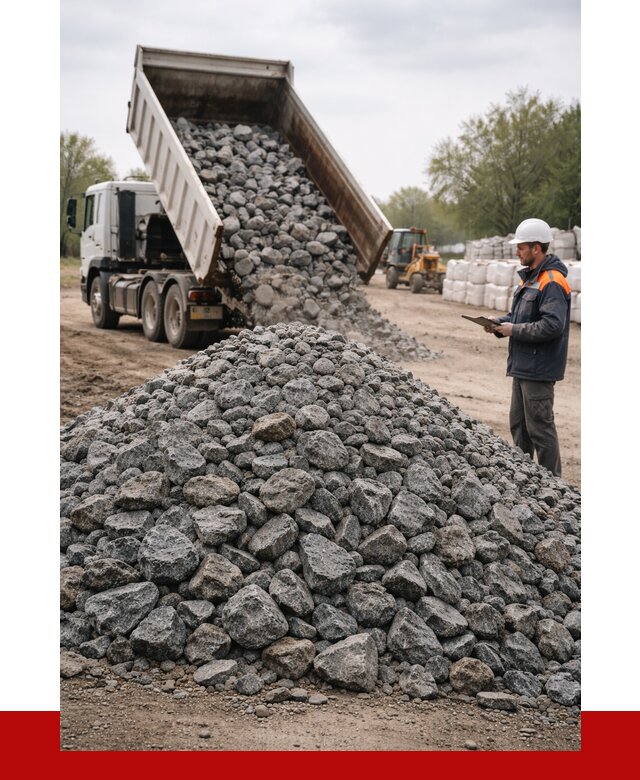 Гранитный щебень фракция 100-200 в Спасске-Дальнем от 4346 р. ПРОНЕРУДСпс