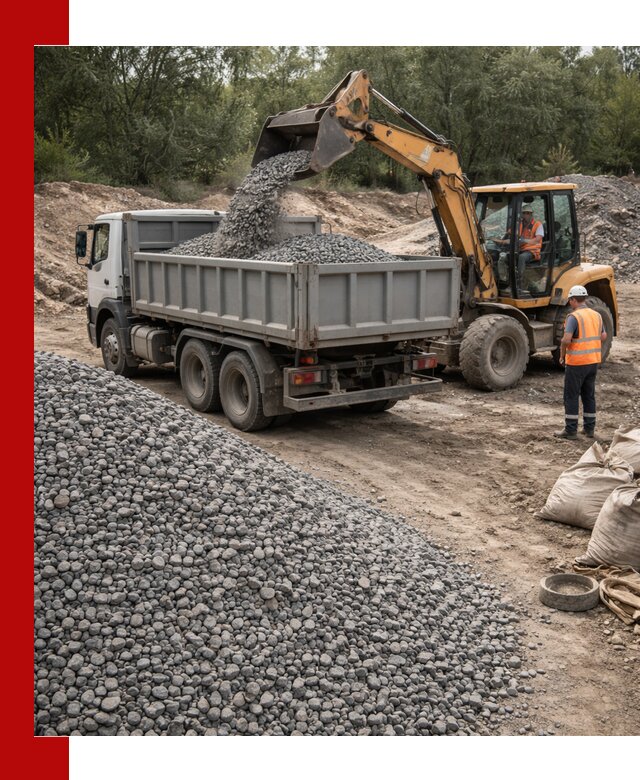 Доставка гравийного щебня в Спасске-Дальнем оптом и в розницу