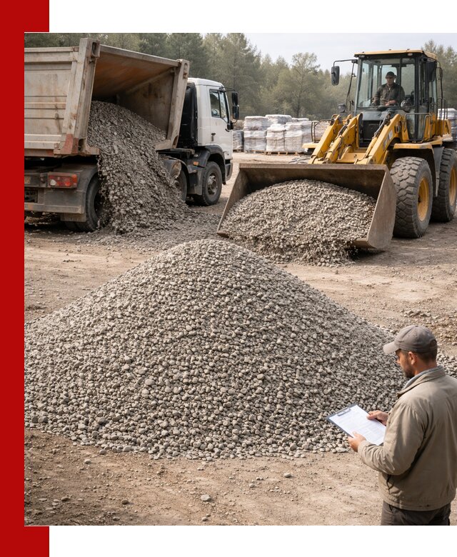 Гравийный щебень фракция 5–10 с доставкой в Спасске-Дальнем
