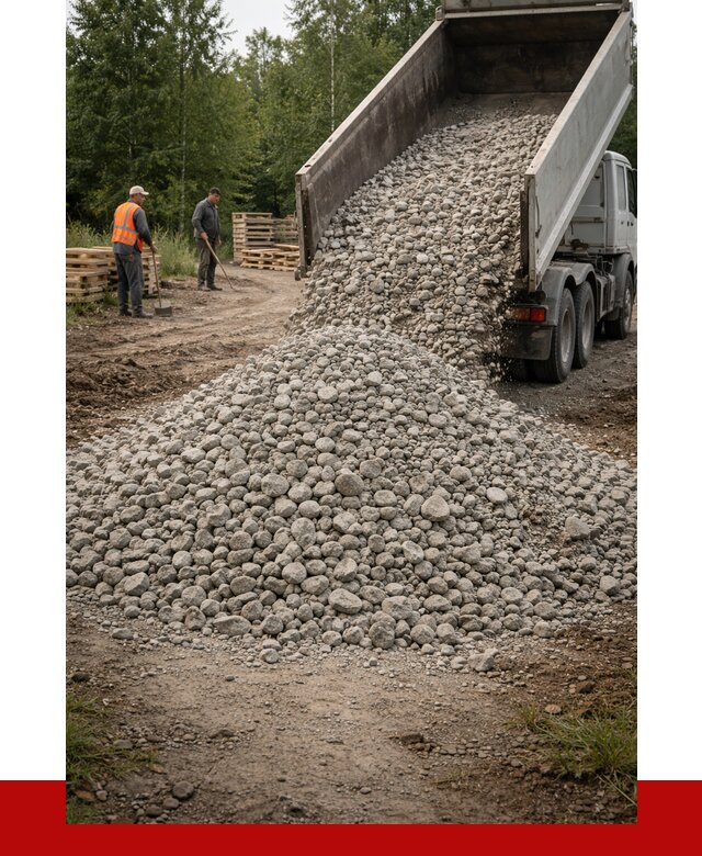 гравийный щебень фракция 70-120 в Спасске-Дальнем от 2535 р. ПРОНЕРУДСпс