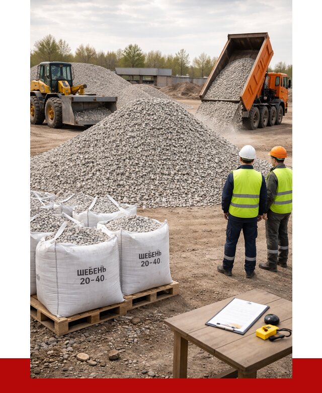 Известняковый щебень 20-40 в Спасске-Дальнем от 2173 р. ПРОНЕРУДСпс