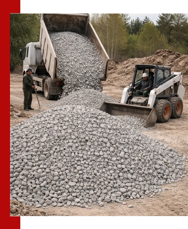 Доставка доломитового щебня в Спасске-Дальнем напрямую от карьера
