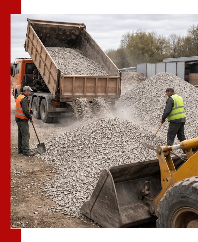 Доломитовый щебень фракции 5-20 с доставкой в Спасске-Дальнем