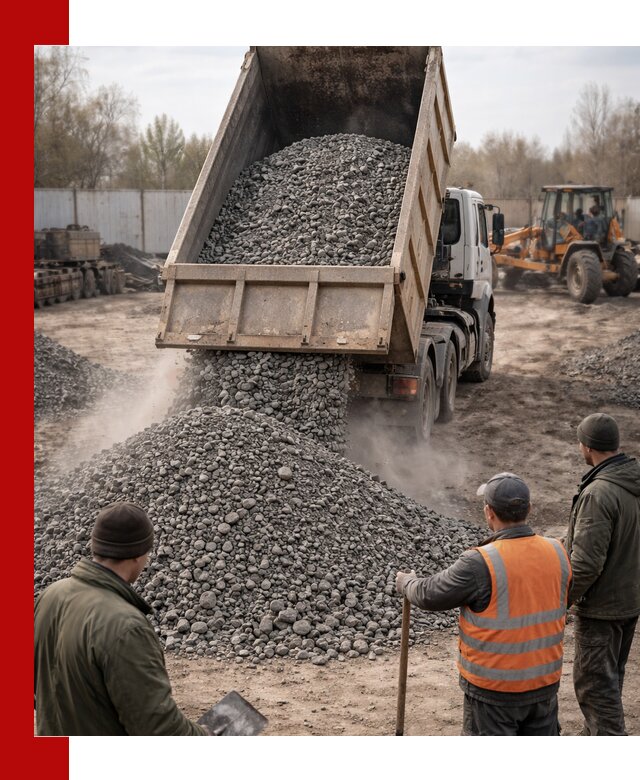 Доставка шлакового щебня в удобные сроки по выгодной цене в Спасске-Дальнем