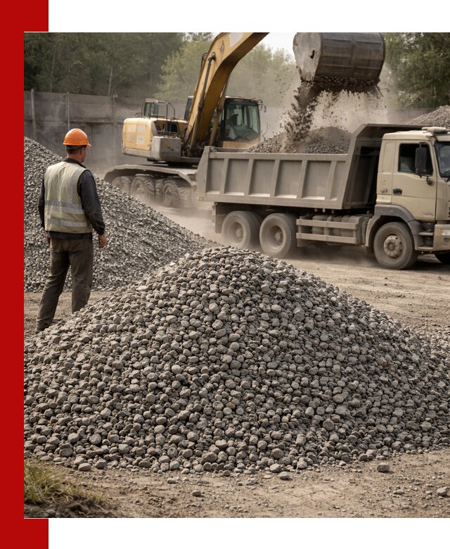 Шлаковый щебень фракция 5-20 с доставкой в Спасске-Дальнем