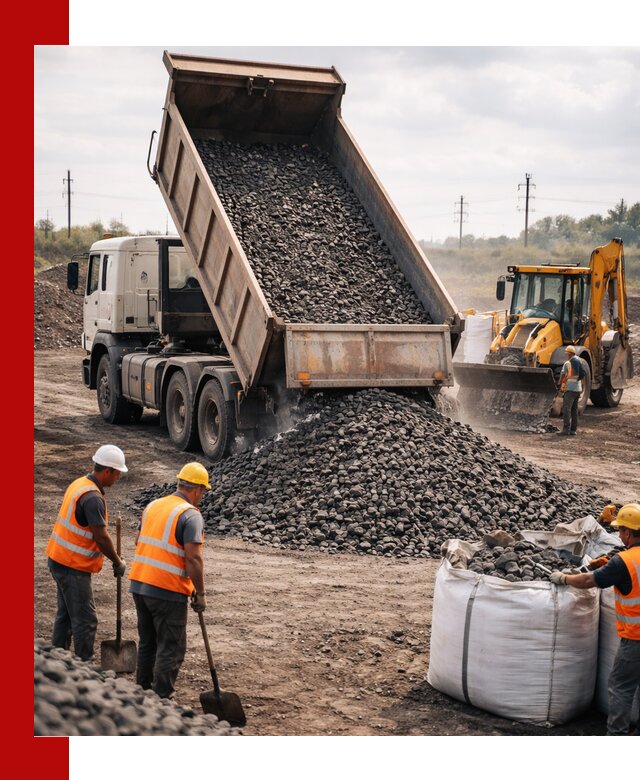 Шлаковый щебень фракция 40-70 с доставкой в Спасске-Дальнем