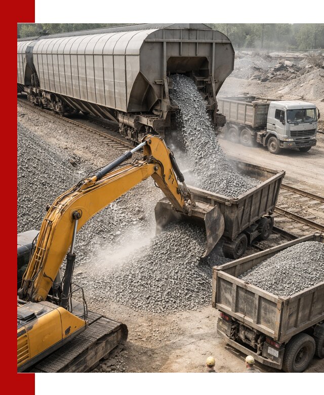 Доставка железнодорожного щебня в Спасске-Дальнем крупными партиями быстрого отгруза