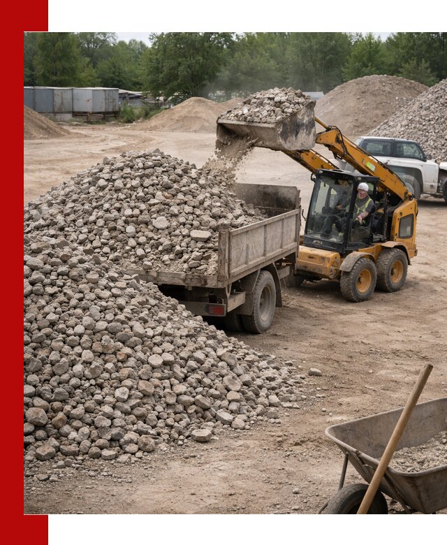 Доставка вторичного щебня в Спасске-Дальнем для строительных работ