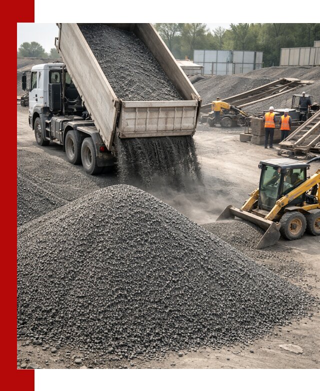 Вторичный щебень фракция 0–5 с доставкой в Спасске-Дальнем