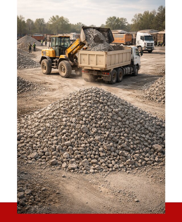 Вторичный щебень фракция 40-70 в Спасске-Дальнем от 1800 р, ПРОНЕРУДСпс