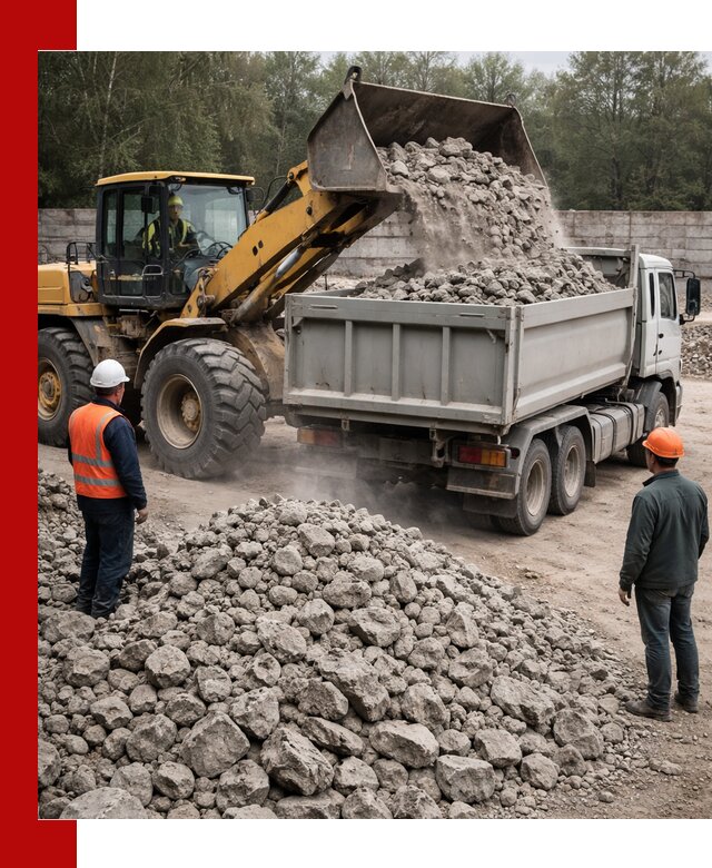 Вторичный щебень фракция 70–150 в Спасске-Дальнем с доставкой