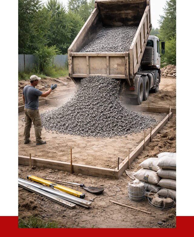 Купить щебень для фундамента в Спасске-Дальнем от 4656 р. | ПРОНЕРУДСпс