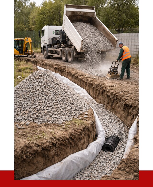 Щебень для дренажа в Спасске-Дальнем от 1914 р., ПРОНЕРУДСпс доставка