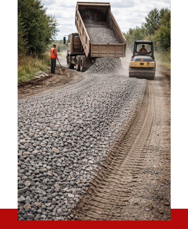 Щебень для отсыпки дороги в Спасске-Дальнем от 2794 р. ПРОНЕРУДСпс