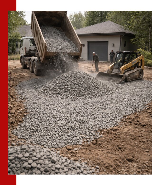 Щебень для парковки в Спасске-Дальнем: доставка и укладка качественного материала