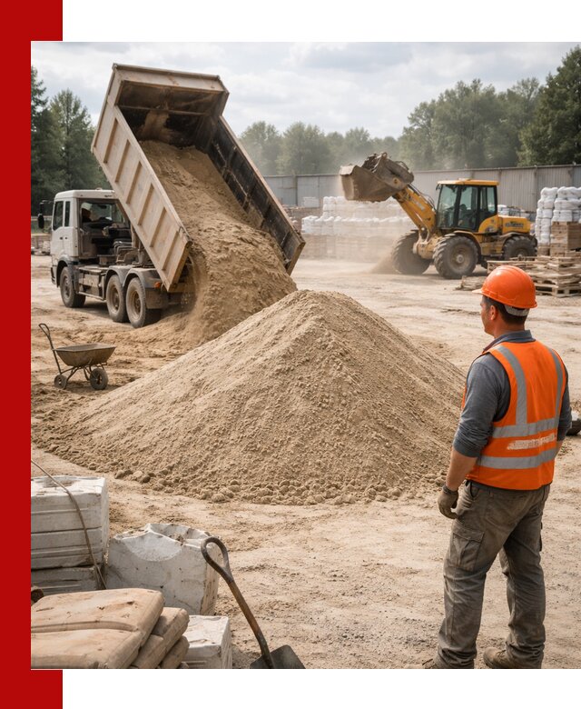 Доставка строительного песка с самосвалом в Спасске-Дальнем