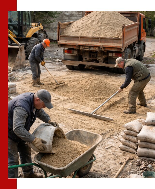 Поставка песка для стяжки в Спасске-Дальнем с быстрой доставкой