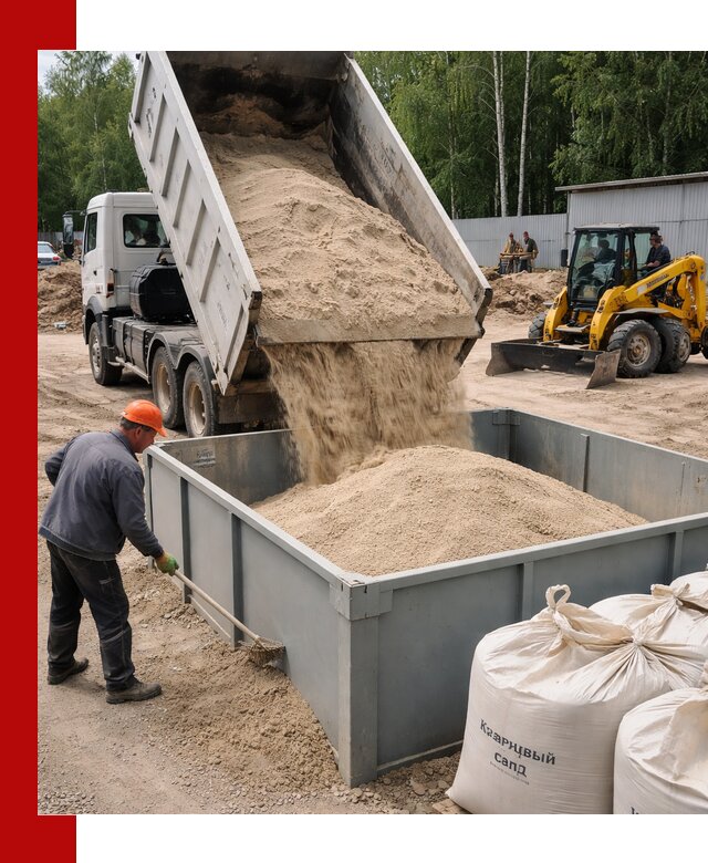 Кварцевый песок для фильтра в Спасске-Дальнем — доставка и качество