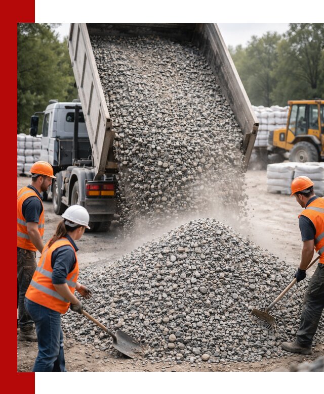 Доставка гравия и камня в Спасске-Дальнем оптом и в розницу