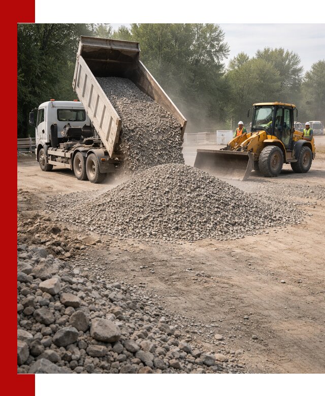Гравий фракция 5–20 доставка в Спасске-Дальнем оптом и в розницу