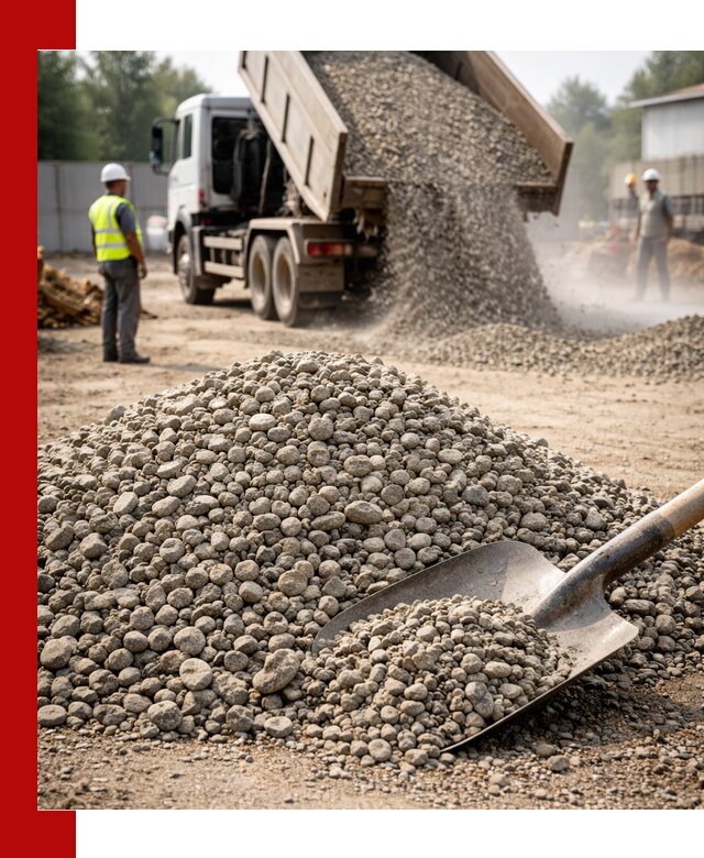 Доставка гравия фракции 20-40 в Спасске-Дальнем с самосвалами