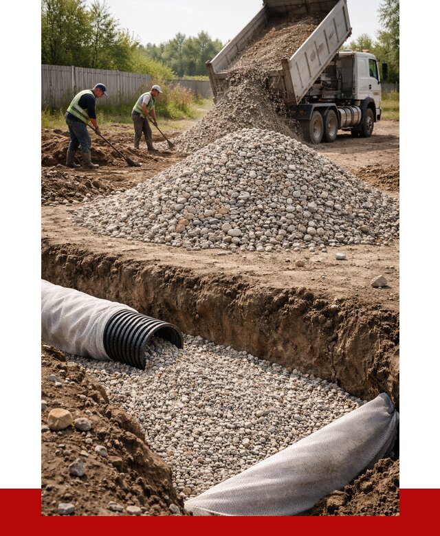 Гравий для дренажа в Спасске-Дальнем от 2276 р., доставка ПРОНЕРУДСпс