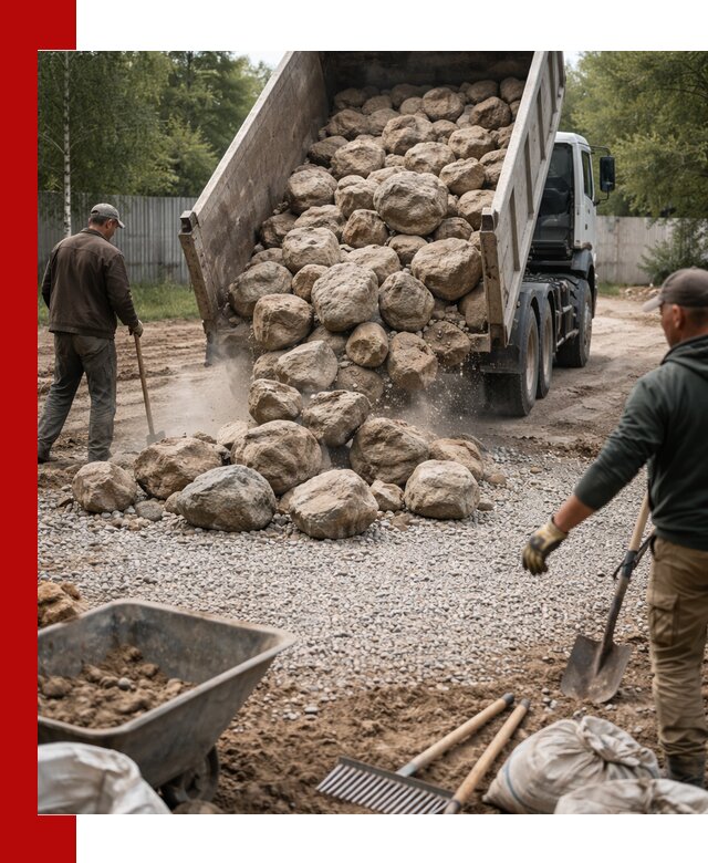 Доставка и укладка булыжника в Спасске-Дальнем