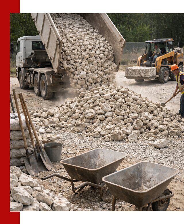 Доставка и продажа бутового известнякового камня в Спасске-Дальнем