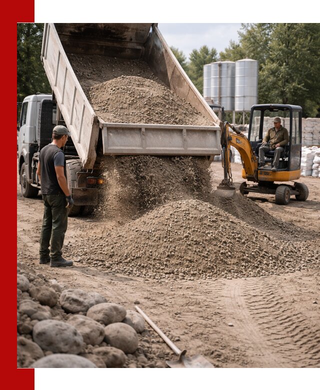 Доставка ПГС С3 в Спасске-Дальнем самосвалами и миксерами