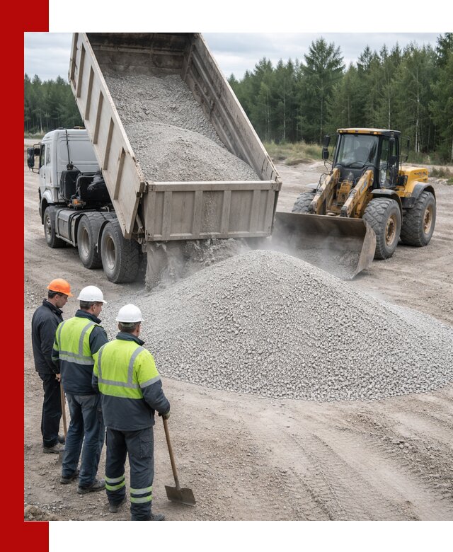 Известняковый отсев 0-5 доставка в Спасске-Дальнем быстро и выгодно