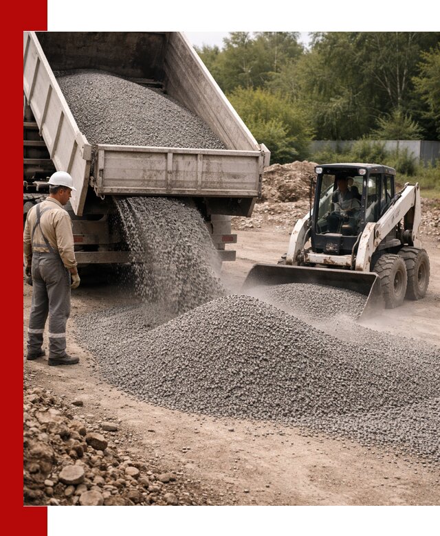 Доставка гравийного отсева 0-5 в Спасске-Дальнем оптом и в розницу