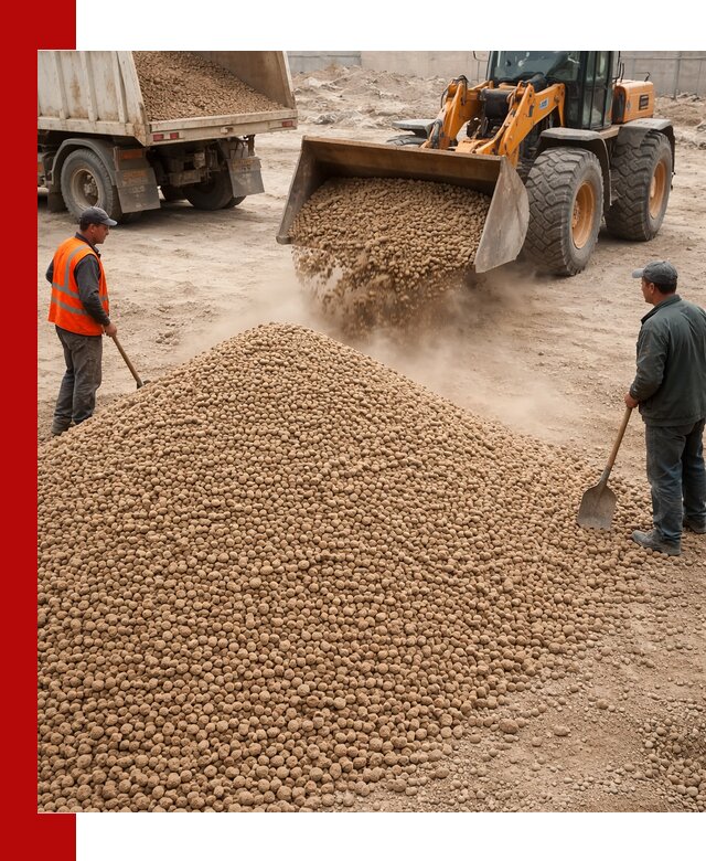 Керамзит фракция 10-20 с доставкой в Спасске-Дальнем