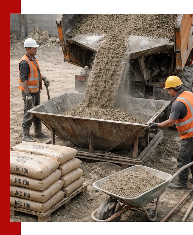 Доставка цементно-песчаной смеси М100 в Спасске-Дальнем