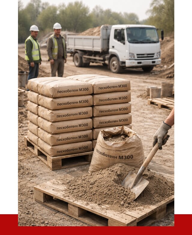 Пескобетон М300 в Спасске-Дальнем с доставкой от 4811 р. за куб | ПРОНЕРУДСпс