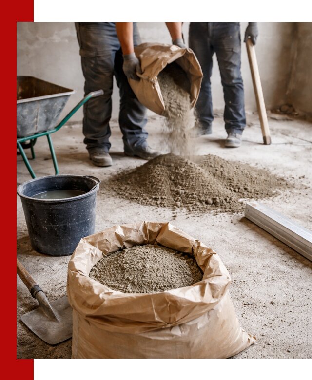 Доставка сухой смеси для стяжки в Спасске-Дальнем