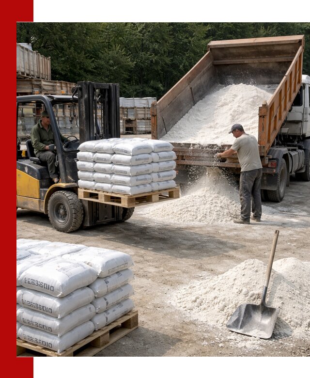 Доставка строительной извести оптом и в розницу в Спасске-Дальнем