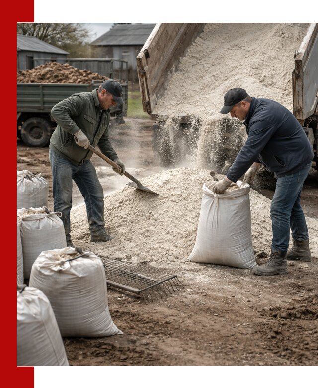 Доставка извести пушонки в Спасске-Дальнем оптом и мелким оптом