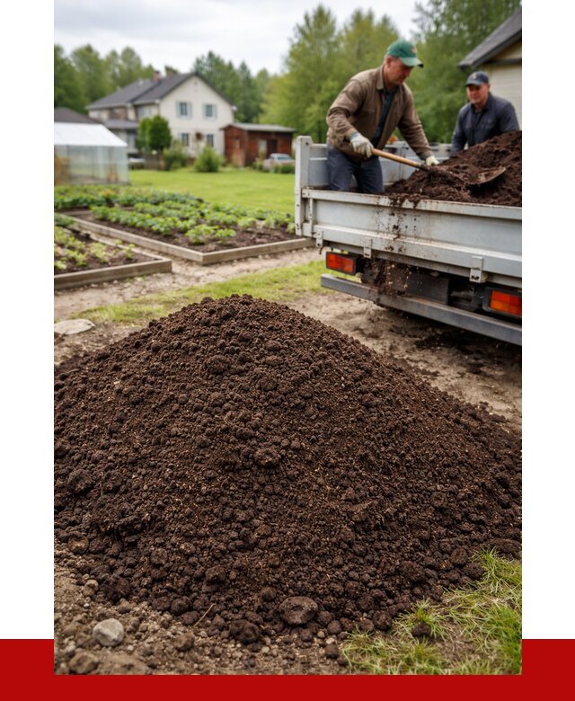 Плодородный грунт в Спасске-Дальнем с доставкой от 4346 р. | ПРОНЕРУДСпс