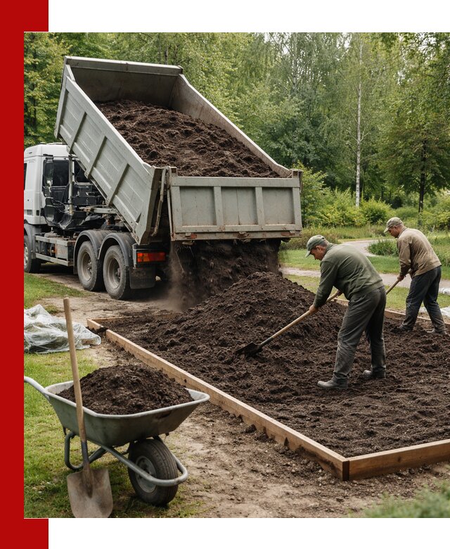 Доставка грунта для озеленения и благоустройства в Спасске-Дальнем