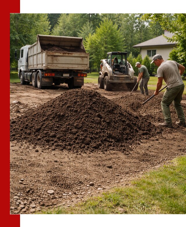 Доставка и укладка грунта для газона в Спасске-Дальнем