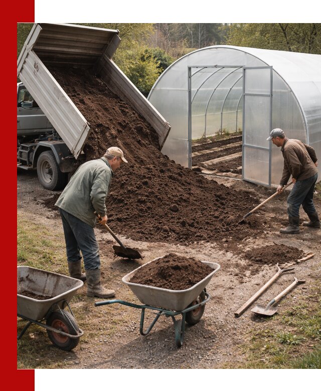 Грунт для теплицы с доставкой в Спасске-Дальнем — плодородный субстрат под растения