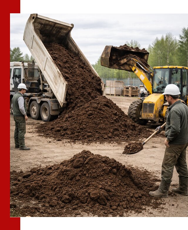 Доставка торфа оптом и в мешках в Спасске-Дальнем