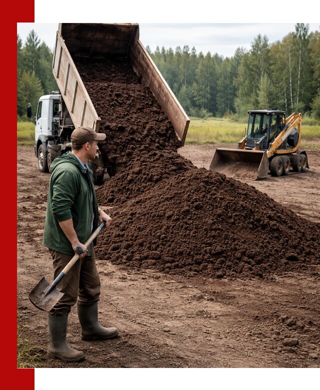 Купить верховой торф с доставкой в Спасске-Дальнем для садоводства и растений