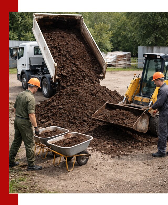 Доставка торфо-земляной смеси в Спасске-Дальнем для огорода и ландшафта