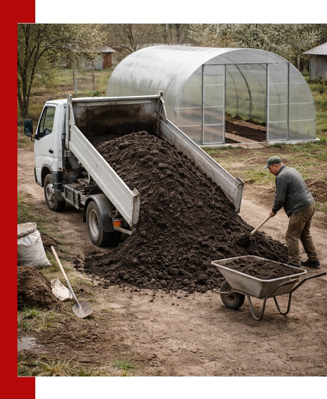 Чернозем для теплицы с доставкой в Спасске-Дальнем