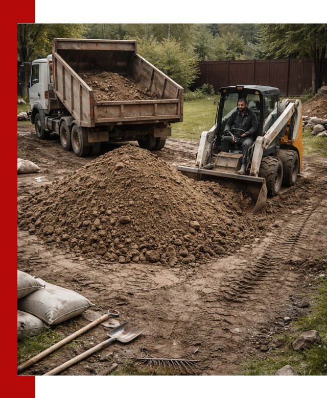 Суглинок для планировки участков в Спасске-Дальнем с доставкой и выгрузкой