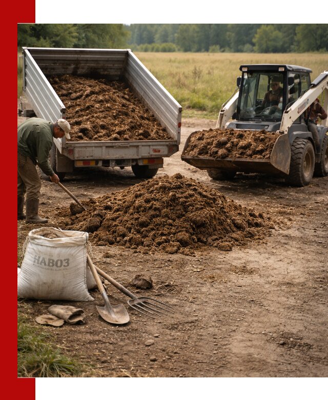 Доставка конского навоза в Спасске-Дальнем с разгрузкой и доставкой на объект