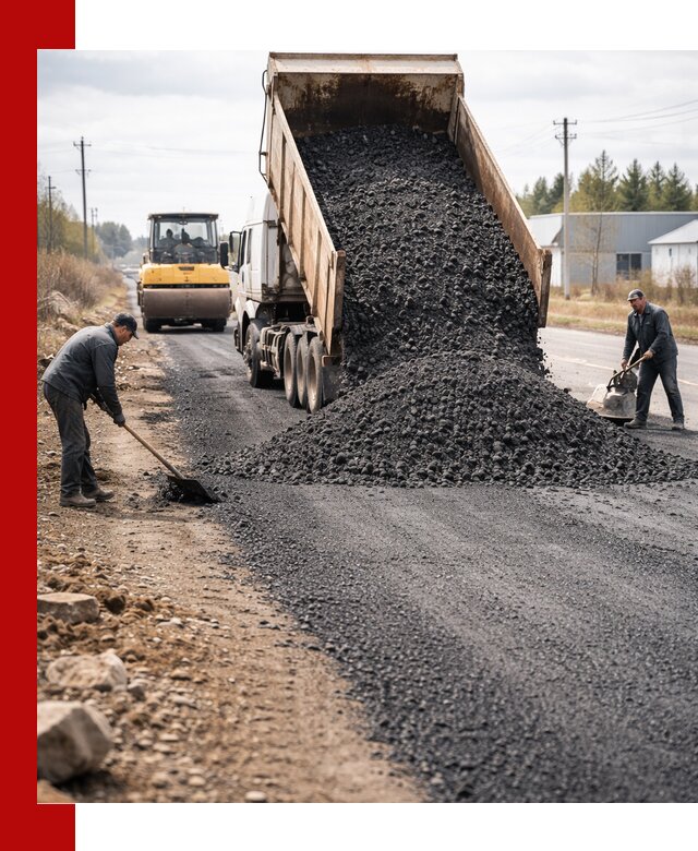 Асфальтовая крошка для дорог в Спасске-Дальнем — поставка и доставка