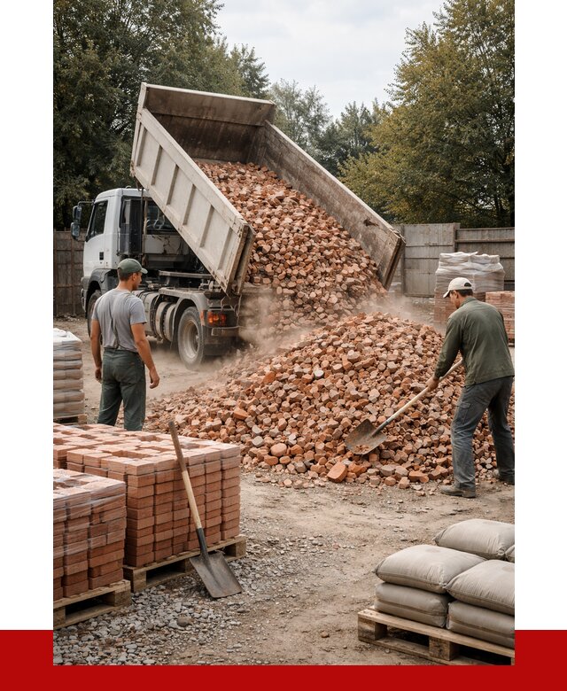 Бой кирпича в Спасске-Дальнем с доставкой от 4346 руб/куб | ПРОНЕРУДСпс