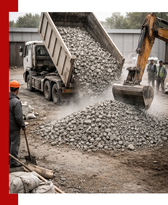 Доставка дробленого бетона в Спасске-Дальнем оптом и в розницу
